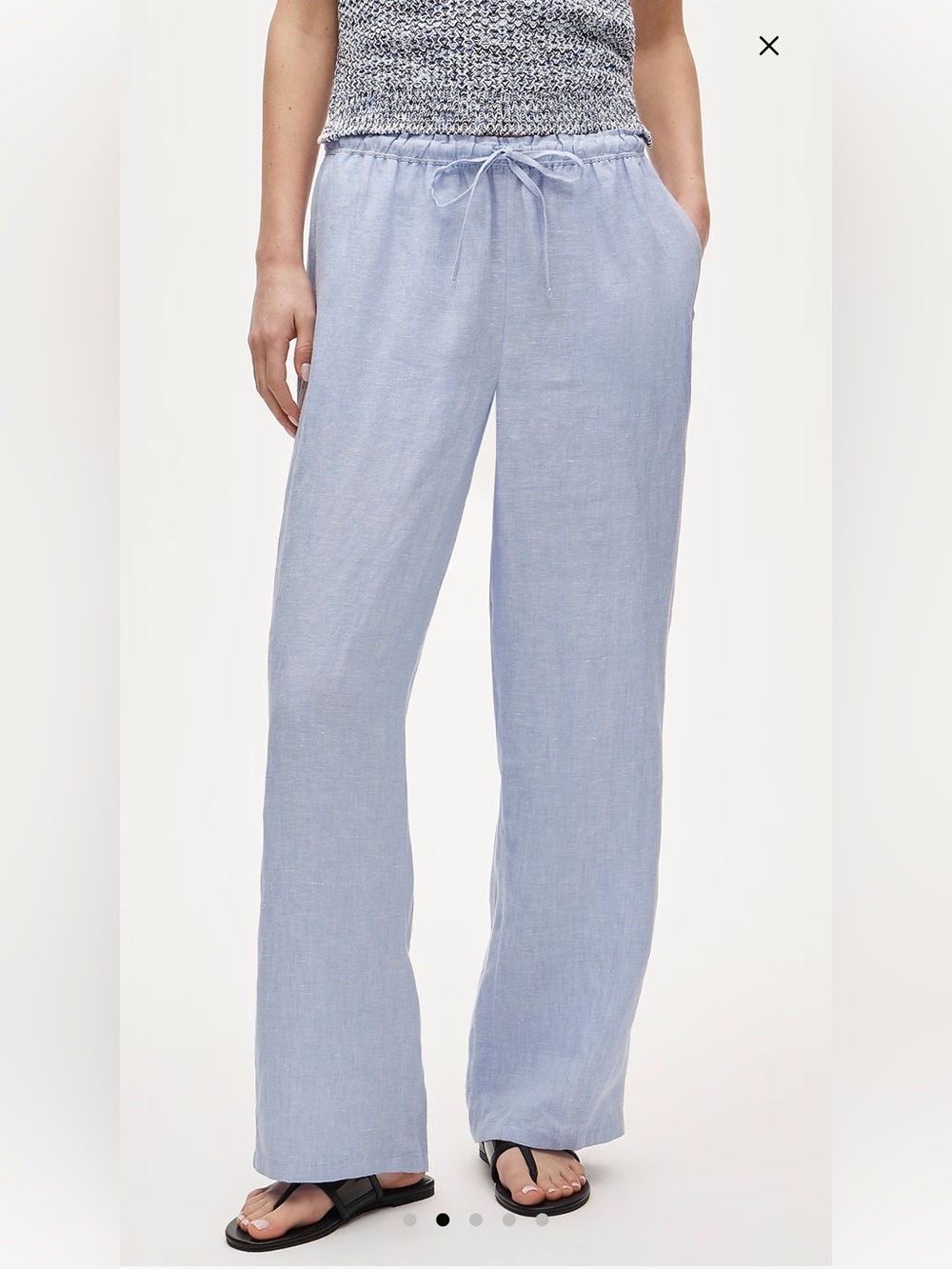 J Crew Soleil pant in linen Chambray size XS